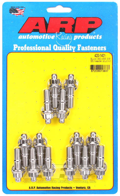 ARP Buick 350-455 3/8in SS header stud kit 420-1401
