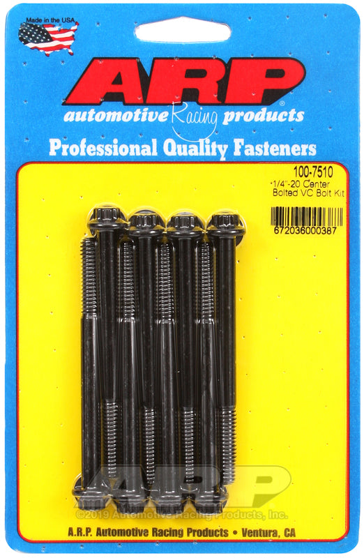 ARP 1/4-20 center bolted 12pt valve cover bolt kit 100-7510