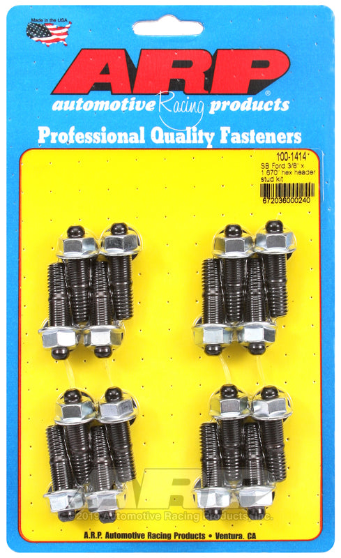 ARP SB Ford 3/8 x 1.670in Hex Header Stud Kit 100-1414