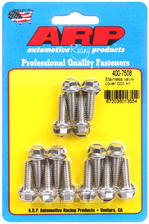 ARP Valve Cover Stainless Steel 1/4in x 20 Hex Bolt Kit (14/pkg) 400-7508
