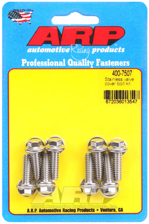 ARP Valve Cover Stainless Steel 1/4in x 20 Hex Bolt Kit (8/pkg) 400-7507