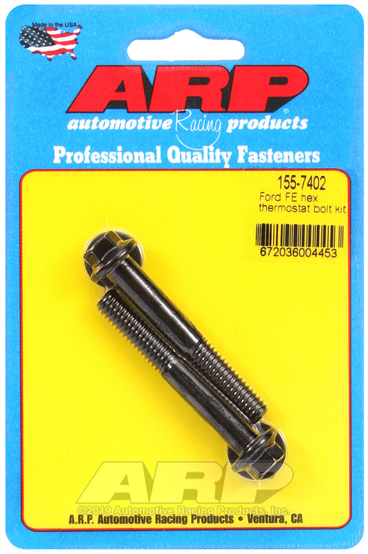 ARP Ford FE Hex Thermostat Bolt Kit 155-7402