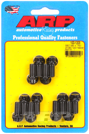 ARP SB Chevy 3/8 x .750in drilled 12pt header bolt kit 100-1203