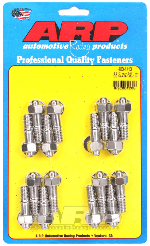 ARP BB Chevy 3/8 Hex SS Header Stud Kit 400-1413