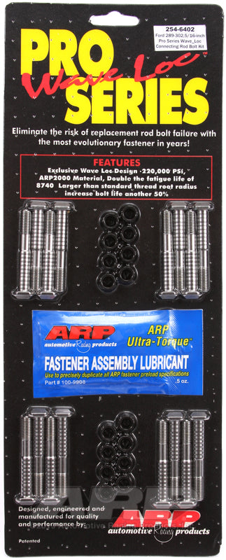 ARP SB Ford 289-302 standard wave-loc rod bolt kit 254-6402