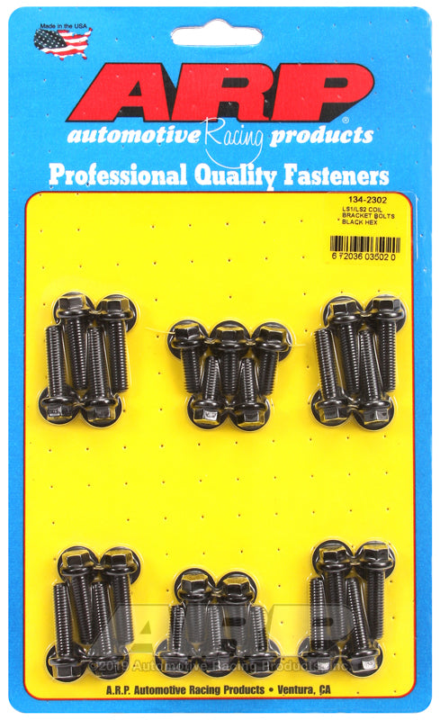 ARP SBC LS1 LS2 Hex Coil Bracket Bolt Kit 134-2302