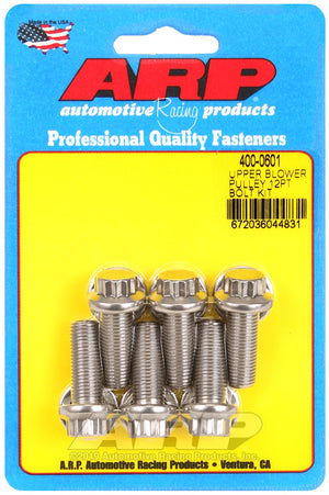 ARP Upper blower pulley SS 12pt bolt kit 400-0601