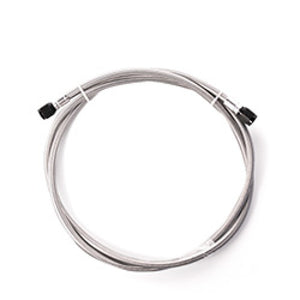Snow Performance 2ft Stainless Steel Braided Line (Black) w/ 4AN Fittings SNO-801-BRD