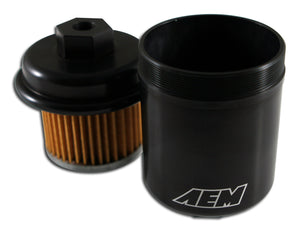 AEM 94-01 Acura Integra / 94-97 Honda Accord / 96-00 Civic / 97-01 Prelude Black Fuel Filter Kit 25-200BK