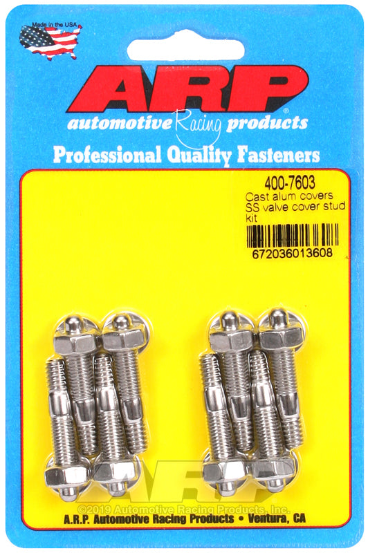ARP Cast Aluminum Covers 1/4in SS Hex Valve Cover Stud Kit 400-7603