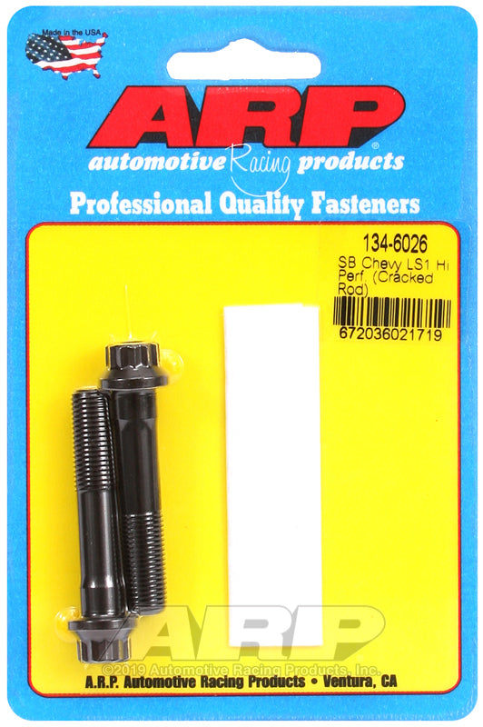 ARP Chevrolet LS Gen III/IV & 6.2L LT1 (Except LS7 & LS9) Cracked Cap Design Rod Bolt Kit 134-6026