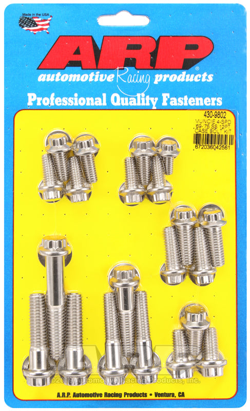 ARP Muncie 4-spd '69-'75 SS 12pt trans case bolt kit 430-9802