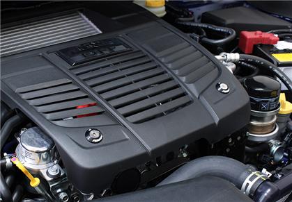 Perrin 15-16 Subaru WRX Engine Cover Lock Down - Black Washers