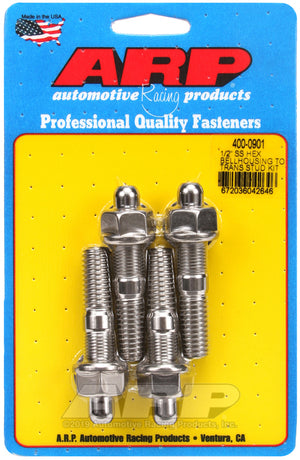 ARP 1/2in SS hex bellhousing to trans stud kit 400-0901