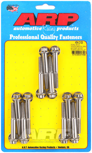 ARP Ford 351W w/Edelbrock RPM air gap 12pt intake manifold bolt kit 454-2105