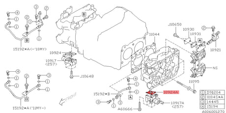 Dichtung AVCS Block Auslass Links - 10924AA011