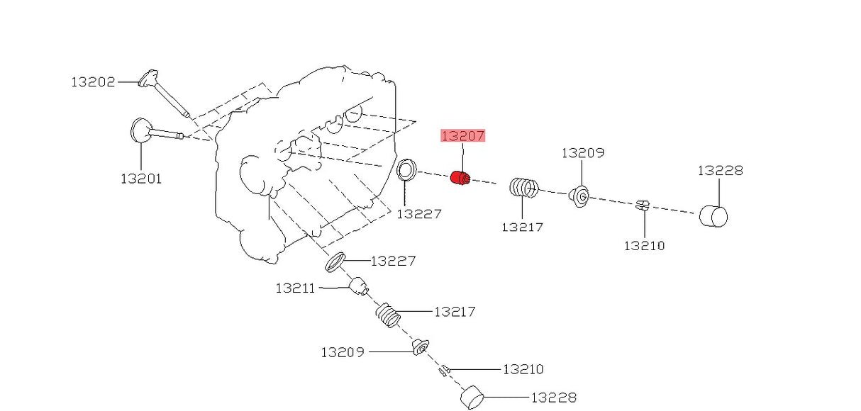 OEM Subaru Ventilschaftdichtung Einlassventil - 13207AA120