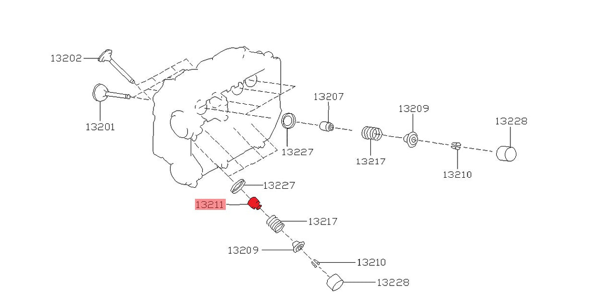 OEM Subaru Ventilschaftdichtung Auslassventil - 13211AA110