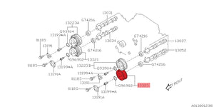 AVCS Nockenwellenrad Auslass Links - 13323AA001