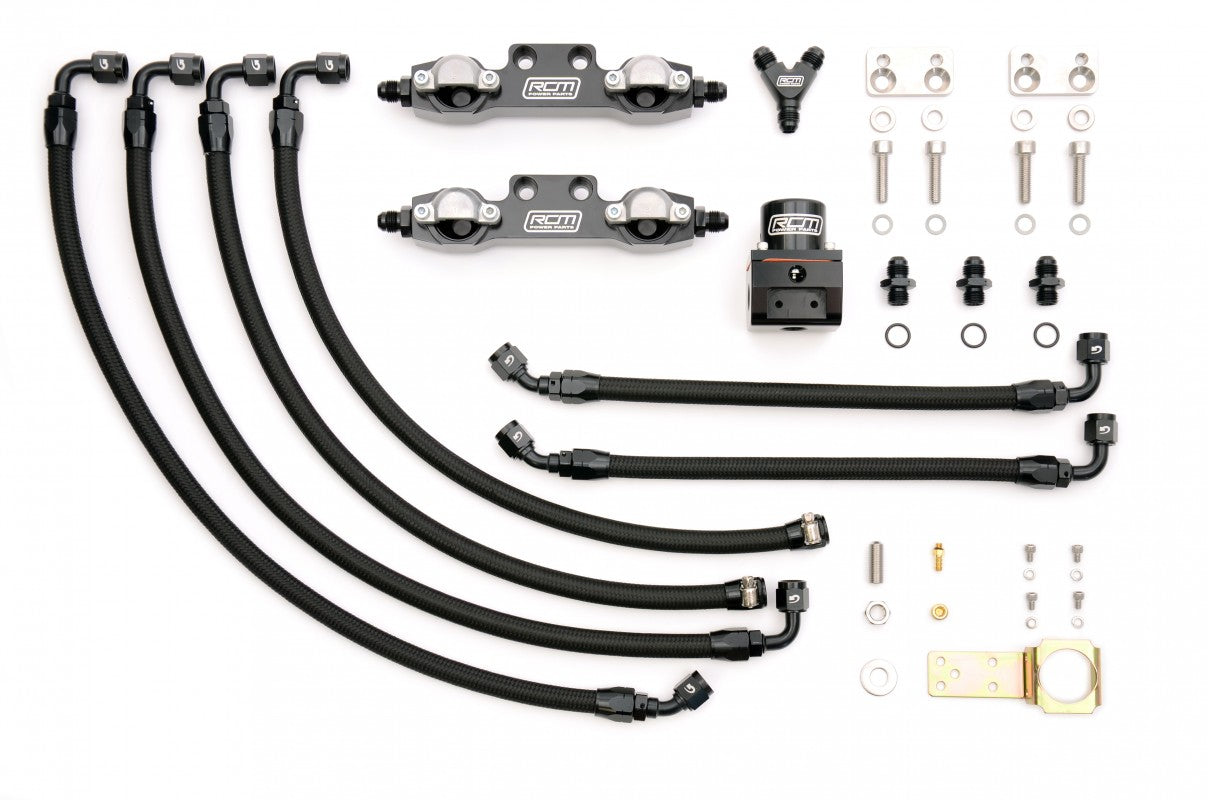 RCM Side Feed Parallel Billet Fuel Rail Kit V1 - V2