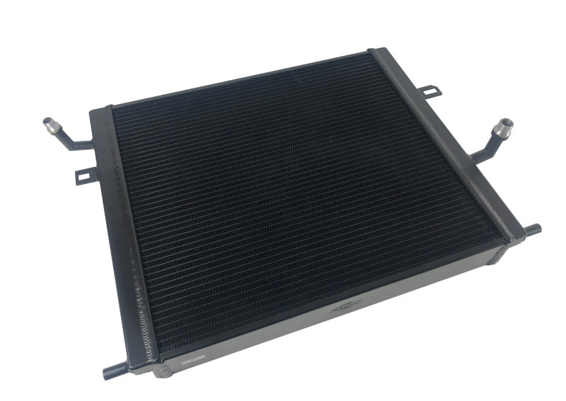 CSF BMW B58/B48 Front Mount Triple-Pass Heat Exchanger with Rock Guard - Black 8131B