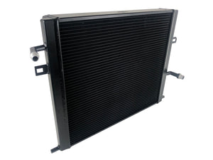 CSF BMW B58/B48 Front Mount Triple-Pass Heat Exchanger with Rock Guard - Black 8131B