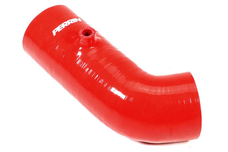 Perrin 22-23 Subaru BRZ/Toyota GR86 Silicone Inlet Hose (3in. ID / SS Wire) - Red