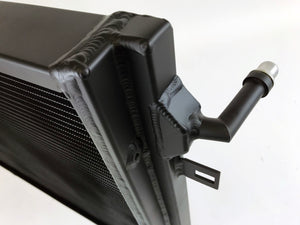 CSF BMW B58/B48 Front Mount Triple-Pass Heat Exchanger with Rock Guard - Black 8131B