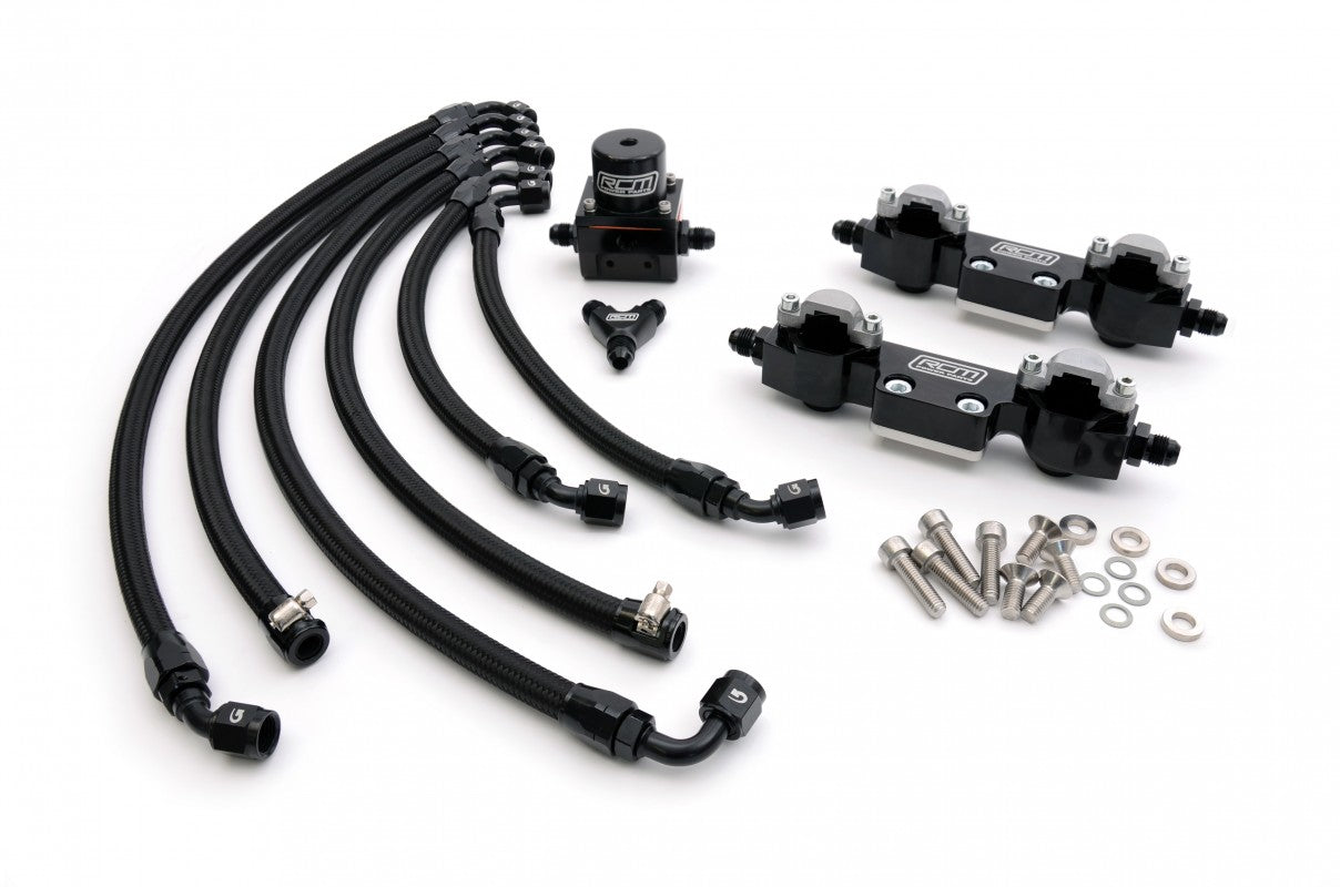 RCM Side Feed Parallel Billet Fuel Rail Kit V1 - V2