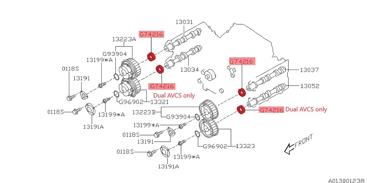 Simmerring Nockenwelle AVCS - 806742160