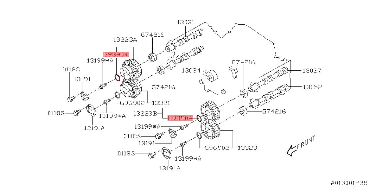 O-Ring AVCS Nockenwellenrad Einlass - 806939040