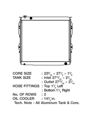 CSF 99-06 Toyota Tundra Radiator 7030