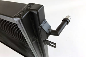 CSF BMW B58/B48 Front Mount Triple-Pass Heat Exchanger with Rock Guard - Black 8131B