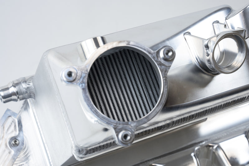 CSF BMW M2/M3/M4 S58 Comp &amp; Non-Comp (G8X) Charge-Air Cooler Manifold - Thermal Dispersion Black 8233B
