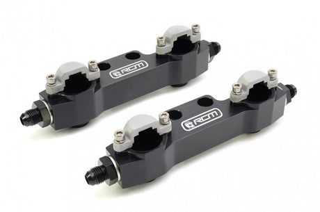 RCM Side Feed Parallel Billet Fuel Rail Pair V5 - V6