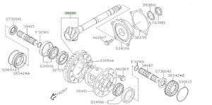 Front Crown Wheel & Pinion 4.444:1 - 6 Speed