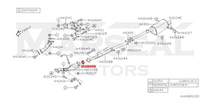 Dichtring Downpipe 2,5 Zoll - 44022AA123