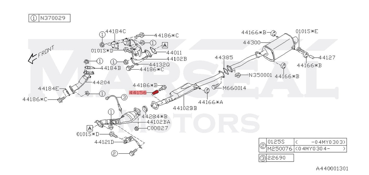 Feder Downpipe - 44044AA010