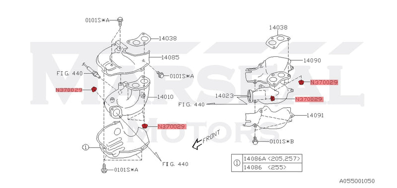 Flanschmutter Downpipe, Uppipe, Krümmer - 902370029