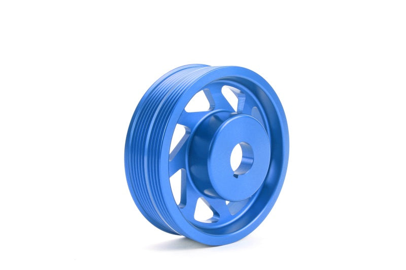 Perrin 93-11 Subaru Impreza / 02-14 WRX / 04-21 STI EJ Crank Pulley - Blue (w/AC) PSP-ENG-100BL