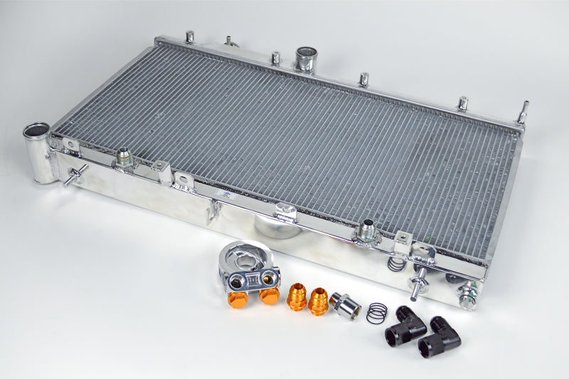 CSF 08-15 Subaru WRX/STI 2-Row Radiator with Built-In Oil Cooler 7042O