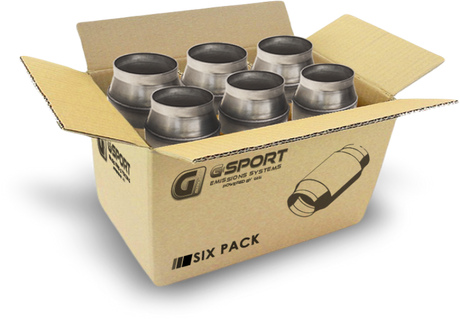 GESI G-Sport 6PK 400 CPSI EPA Compliant 4inx4.5in High Output GEN2 Catalytic Conv - Substrate Only