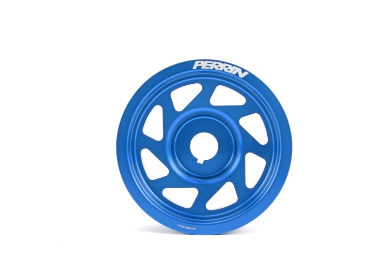 Perrin 93-11 Subaru Impreza / 02-14 WRX / 04-21 STI EJ Crank Pulley - Blue (w/AC) PSP-ENG-100BL
