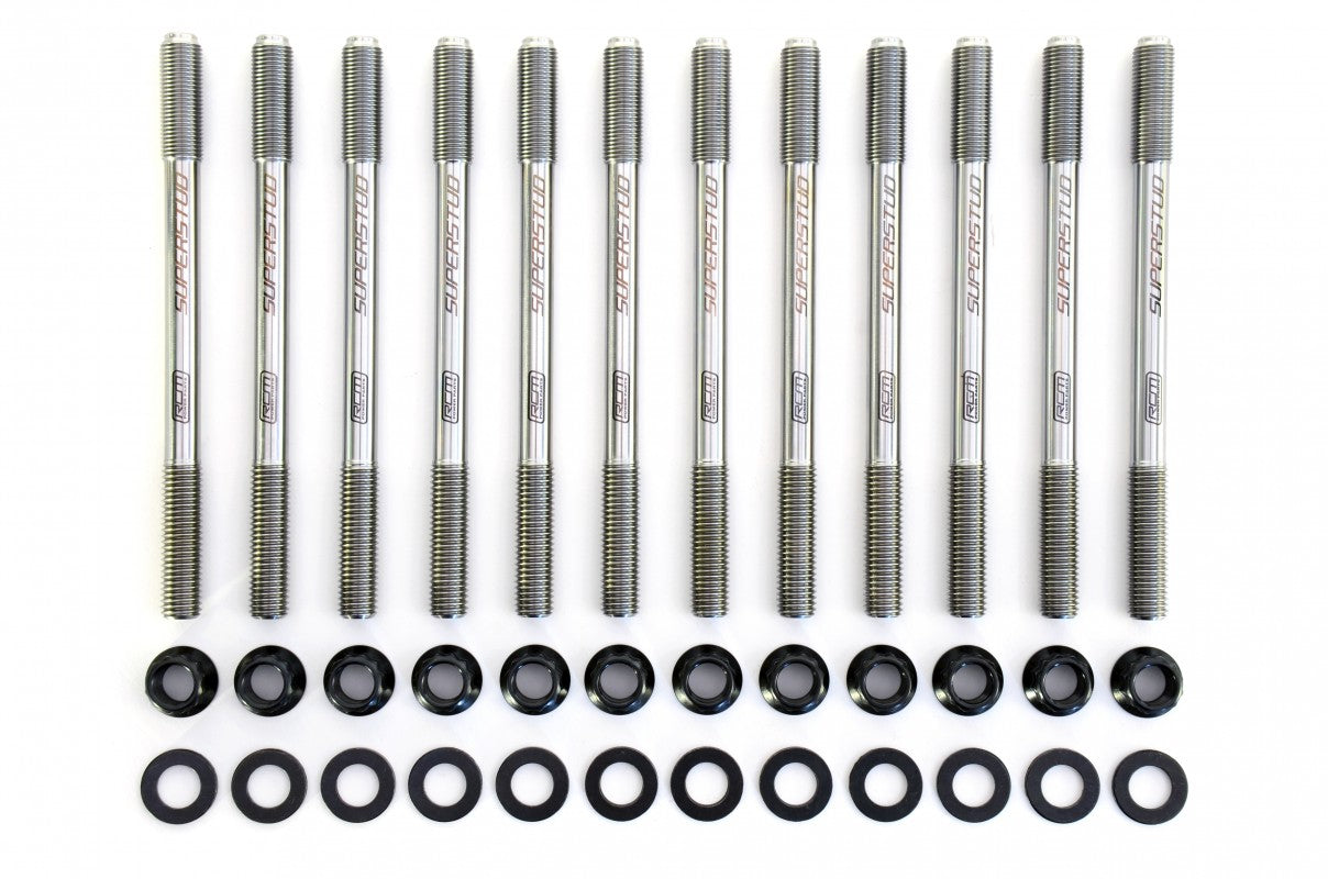 RCM 14/14mm Superstud Cylinder Head Stud Kit for Crest CNC Billet Block